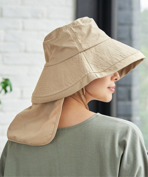 ikka（イッカ）の「【接触冷感／UVカット】シルバーコーティングタレ付きハット（ハット・レディース・ブラック/グリーン/ベージュ・FREE）」の22枚目の写真