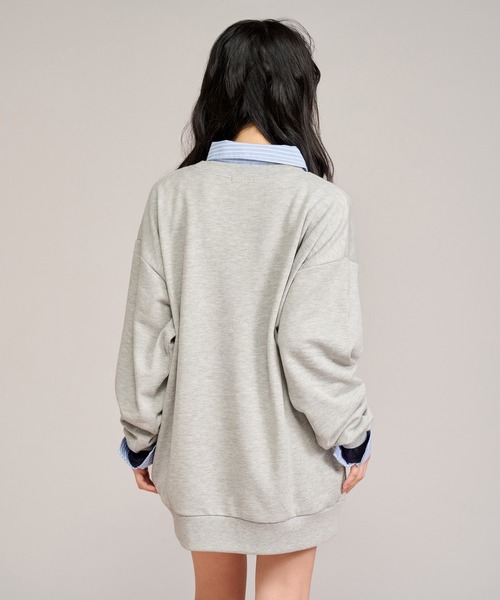 apres jour mignon(アプレジュールミニョン)の「パッチデザインスウェット(スウェット・レディース・杢グレー/ナチュラル/ピンク・フリー/LARGE)」の14枚目の写真