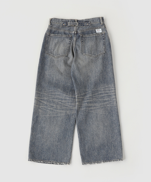 DAIRIKU（ダイリク）の「DAIRIKU / ダイリク "D"Buckle Super wide Denim Pants（デニムパンツ・メンズ・ブルー・SMALL）」の2枚目の写真