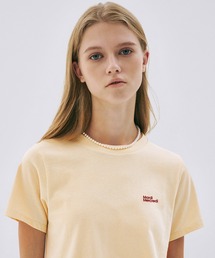 Mardi Mercredi（マルディメクルディ）の「【日本限定モデル】SLIM TSHIRT ESSENTIAL NEEDLEWORK   刺繍 ロゴ スリム Tシャツ エッセンシャル（Tシャツ/カットソー）」