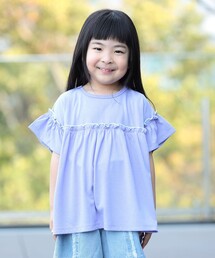 BEAMS mini | フリル カットソー 2026SS(90~130cm)(吸水速乾・UVカット)外遊び プチプラ 通園 通学 公園 定番(Tシャツ/カットソー)