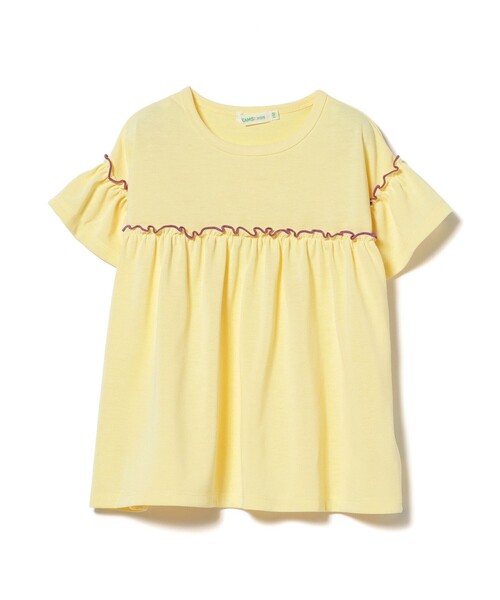 BEAMS mini(ビームスミニ)の「フリル カットソー 2026SS(90~130cm)(吸水速乾・UVカット)外遊び プチプラ 通園 通学 公園 定番(Tシャツ/カットソー・キッズ・イエロー系その他3/パープル系その他4・130/90/100/120/110)」の13枚目の写真