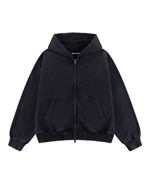 SUPPLIER（サプライヤー）の「ジップフーディ｜Distressed Cross Zip Hoodie｜SUPPLIER（パーカー・メンズ・ブラック/グリーン・XX-LARGE/SMALL/MEDIUM/LARGE/X-LARGE）」の10枚目の写真