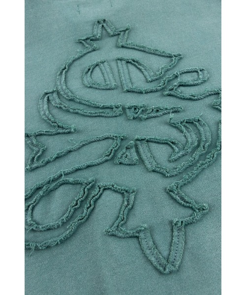 SUPPLIER（サプライヤー）の「ジップフーディ｜Distressed Cross Zip Hoodie｜SUPPLIER（パーカー・メンズ・ブラック/グリーン・XX-LARGE/SMALL/MEDIUM/LARGE/X-LARGE）」の4枚目の写真