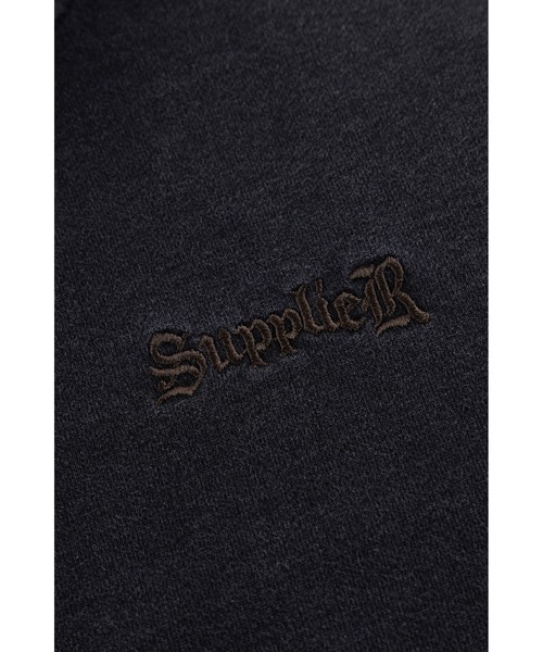 SUPPLIER（サプライヤー）の「ジップフーディ｜Distressed Cross Zip Hoodie｜SUPPLIER（パーカー・メンズ・ブラック/グリーン・XX-LARGE/SMALL/MEDIUM/LARGE/X-LARGE）」の13枚目の写真
