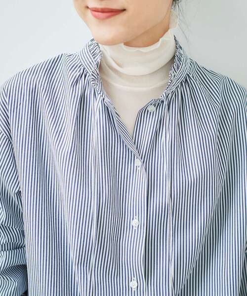 le.coeur blanc（ルクールブラン）の「シアータートル（Tシャツ/カットソー・レディース・ブラック/ホワイト/グレー/オフホワイト/ラベンダー・38）」の22枚目の写真