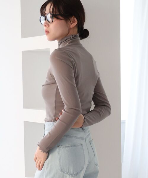 le.coeur blanc(ルクールブラン)の「シアータートル(Tシャツ/カットソー・レディース・ブラック/ホワイト/グレー/オフホワイト/ラベンダー・38)」の13枚目の写真