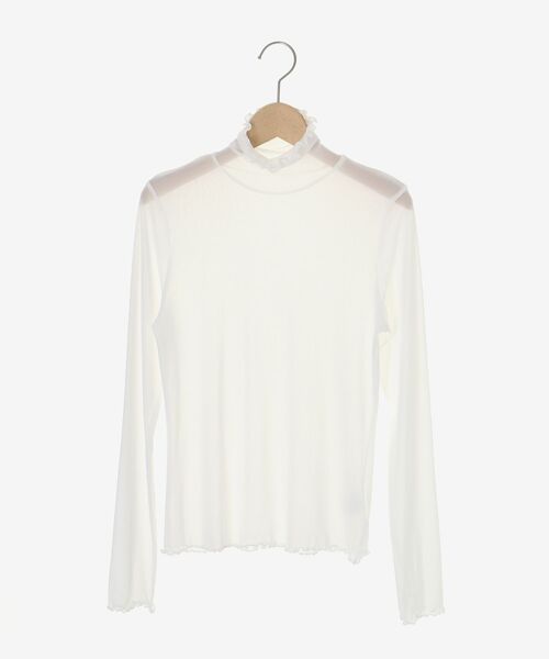 le.coeur blanc(ルクールブラン)の「シアータートル(Tシャツ/カットソー・レディース・ブラック/ホワイト/グレー/オフホワイト/ラベンダー・38)」の16枚目の写真