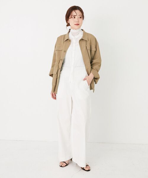 le.coeur blanc(ルクールブラン)の「シアータートル(Tシャツ/カットソー・レディース・ブラック/ホワイト/グレー/オフホワイト/ラベンダー・38)」の20枚目の写真