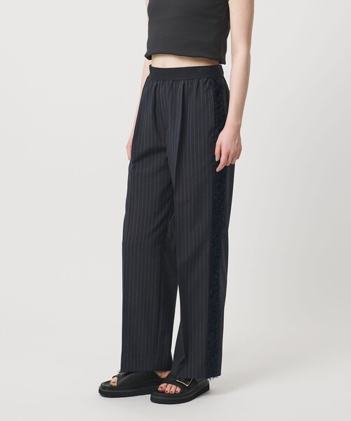 ASTRAET(アストラット)の「<ASTRAET>ストライプxカットジャガード ソクショウ パンツ(その他パンツ・レディース・ベージュ/ネイビー・00/1/0)」の11枚目の写真