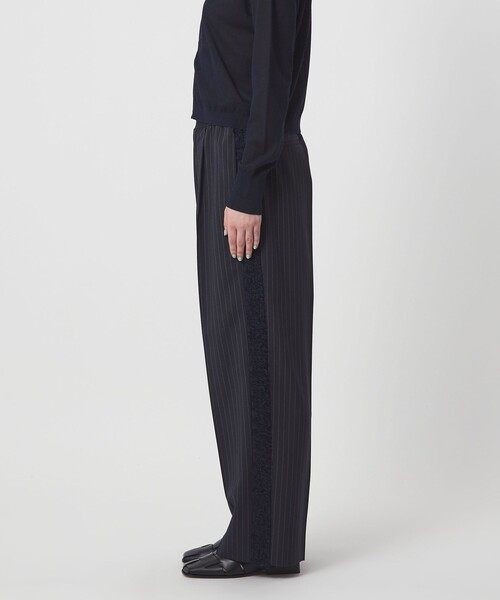 ASTRAET(アストラット)の「<ASTRAET>ストライプxカットジャガード ソクショウ パンツ(その他パンツ・レディース・ベージュ/ネイビー・00/1/0)」の13枚目の写真