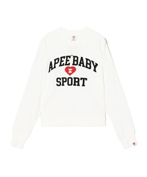 A BATHING APE（アベイシングエイプ）の「APPLIQUE PATCH AND HEART EMBROIDERY SWEAT SHIRT（スウェット）」