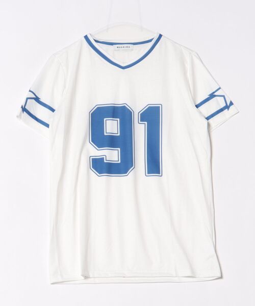 almo(アルモ)の「アメリカンフットボール シャツ Y2K 韓国 ヒップホップ(BDS)(Tシャツ/カットソー・メンズ・ブラック/ホワイト/ピンク・FREE)」の1枚目の写真