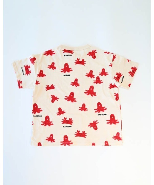 nicohrat(ニコフラート)の「ニコフラート タコさんTシャツ(Tシャツ/カットソー・キッズ・パープル/アイボリー/サックスブルー・90cm/100cm/110cm/120cm/130cm/140cm)」の15枚目の写真