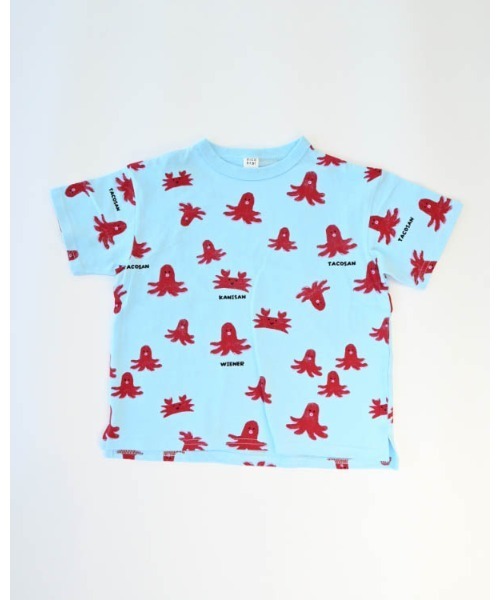 nicohrat(ニコフラート)の「ニコフラート タコさんTシャツ(Tシャツ/カットソー・キッズ・パープル/アイボリー/サックスブルー・90cm/100cm/110cm/120cm/130cm/140cm)」の22枚目の写真