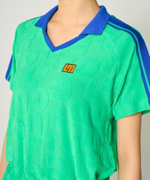 Loudmouth(ラウドマウス)の「LOUDMOUTH/ラウドマウス ゴルフウェア UVカット パイル ジャガード ロゴ ワンピース(ワンピース・レディース・グリーン/ホワイト/ネイビー・S/M/L/LL)」の15枚目の写真