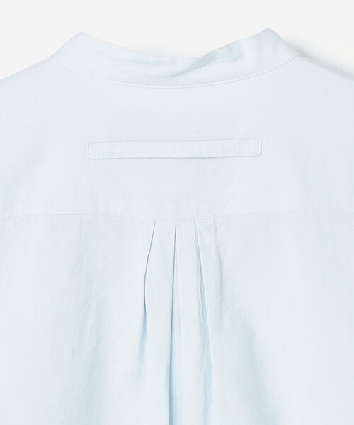 TICCA（ティッカ）の「TICCA | コットン ノーカラーシャツ WOMEN（シャツ/ブラウス・レディース・サックスブルー/ホワイト・F）」の6枚目の写真