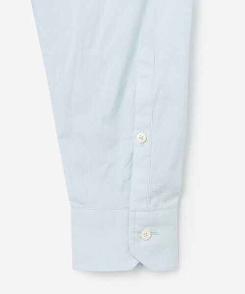 TICCA（ティッカ）の「TICCA | コットン ノーカラーシャツ WOMEN（シャツ/ブラウス・レディース・サックスブルー/ホワイト・F）」の7枚目の写真