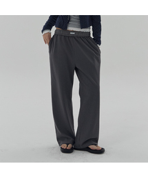 D. BASIC DOUBLE CHECK COTTON PANTS - 2 COLOR