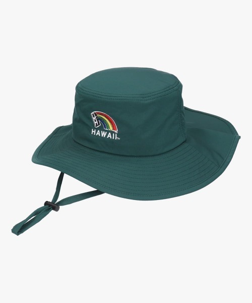 OVERRIDE(オーバーライド)の「UNIVERSITY OF HAWAII POLY SHADE HAT / カレッジ(ハット・レディース・グリーン/グレー/ブラック・58cm)」の3枚目の写真