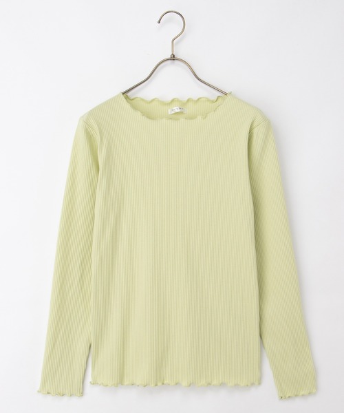 Honeys(ハニーズ)の「メロー使いトップス(Tシャツ/カットソー・レディース・ブラック×ベージュ/ライム/アイボリー/ホワイト×ブラック/ブラック・L/LL/M/S)」の15枚目の写真