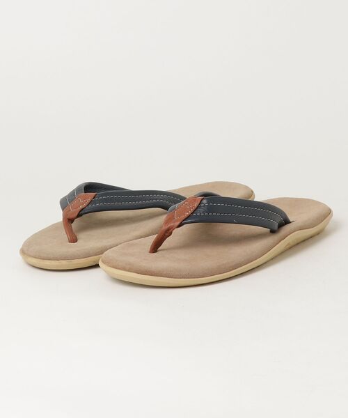 ISLAND SLIPPER（アイランドスリッパ）の「【T17】【ISLAND SLIPPER（アイランドスリッパ）】Men’ｓ Multi Color Suede Sandal（サンダル・メンズ・アーミー/ダークベージュ/ネイビー・9/7）」の2枚目の写真