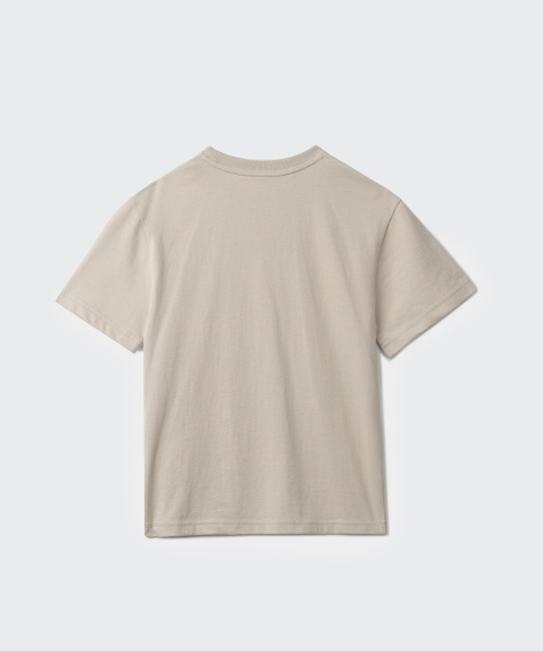 MUSINSA STANDARD KIDS（ムシンサスタンダードキッズ）の「リラックスドクルーネックTシャツ [ダスティベージュ]（Tシャツ/カットソー・レディース・その他・120/130/140/150/110/100/160）」の5枚目の写真