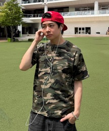 ADAMASTE | Camouflage Thermal T-shirt - 迷彩サーマルTシャツ(Tシャツ/カットソー)