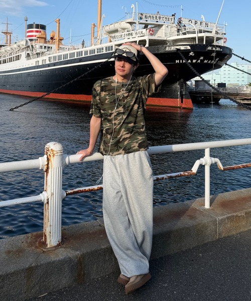 ADAMASTE(アダマスト)の「Camouflage Thermal Henry Neck T-shirt - 迷彩サーマルヘンリーネックTシャツ(Tシャツ/カットソー・メンズ・ブラック/カーキ・MEDIUM/LARGE)」の12枚目の写真