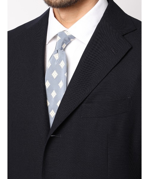 SUIT SQUARE(スーツスクエア)の「ジャケット ウォッシャブル ウールポリエステル 無地(テーラードジャケット・メンズ・ネイビー・175cm-ややがっしり(AB体)/175cm-普通(A体)/170cm-ややがっしり(AB体)/170cm-普通(A体)/165cm-普通(A体))」の7枚目の写真