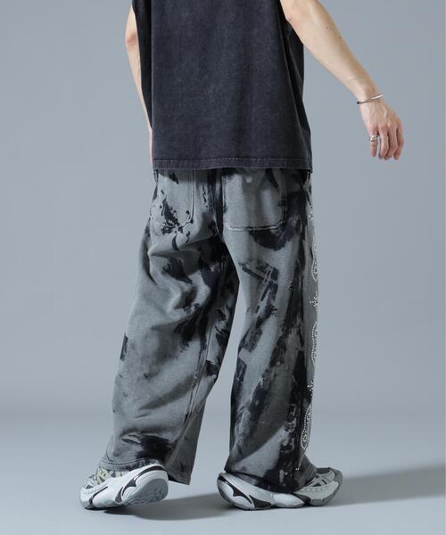 DANKE SCHON(ダンケシェーン)の「DankeSchon/ダンケシェーン/STUDS SWEAT BAGGY PANTS(スウェットパンツ・レディース・ブラウン/グレー/ネイビー・M/L/S)」の7枚目の写真