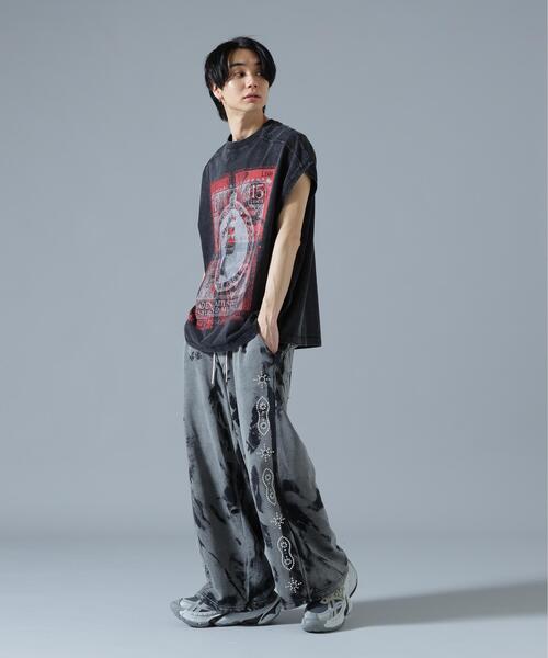 DANKE SCHON(ダンケシェーン)の「DankeSchon/ダンケシェーン/STUDS SWEAT BAGGY PANTS(スウェットパンツ・レディース・ブラウン/グレー/ネイビー・M/L/S)」の8枚目の写真