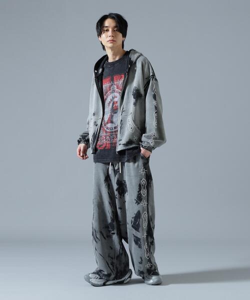 DANKE SCHON(ダンケシェーン)の「DankeSchon/ダンケシェーン/STUDS SWEAT BAGGY PANTS(スウェットパンツ・レディース・ブラウン/グレー/ネイビー・M/L/S)」の10枚目の写真