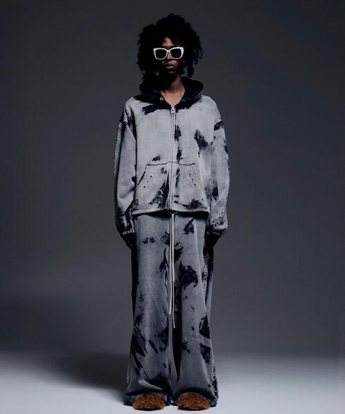 DANKE SCHON(ダンケシェーン)の「DankeSchon/ダンケシェーン/STUDS SWEAT BAGGY PANTS(スウェットパンツ・レディース・ブラウン/グレー/ネイビー・M/L/S)」の12枚目の写真