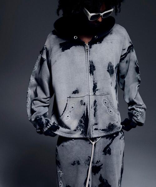 DANKE SCHON(ダンケシェーン)の「DankeSchon/ダンケシェーン/STUDS SWEAT BAGGY PANTS(スウェットパンツ・レディース・ブラウン/グレー/ネイビー・M/L/S)」の15枚目の写真