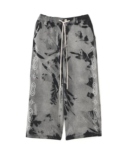 DANKE SCHON(ダンケシェーン)の「DankeSchon/ダンケシェーン/STUDS SWEAT BAGGY PANTS(スウェットパンツ・レディース・ブラウン/グレー/ネイビー・M/L/S)」の16枚目の写真