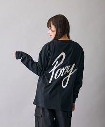 【PONY】別注 プリント 別注 長袖Tシャツ