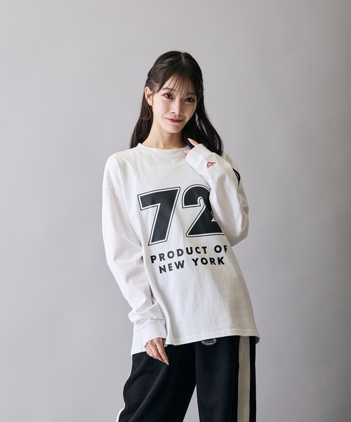 PONY(ポニー)の「【PONY】別注 プリント 別注 長袖Tシャツ(Tシャツ/カットソー・メンズ・ホワイト/ブラック/ホワイト系1/ホワイト系/ブラック系/ブラック系1・MEDIUM/SMALL/X-LARGE/LARGE)」の2枚目の写真