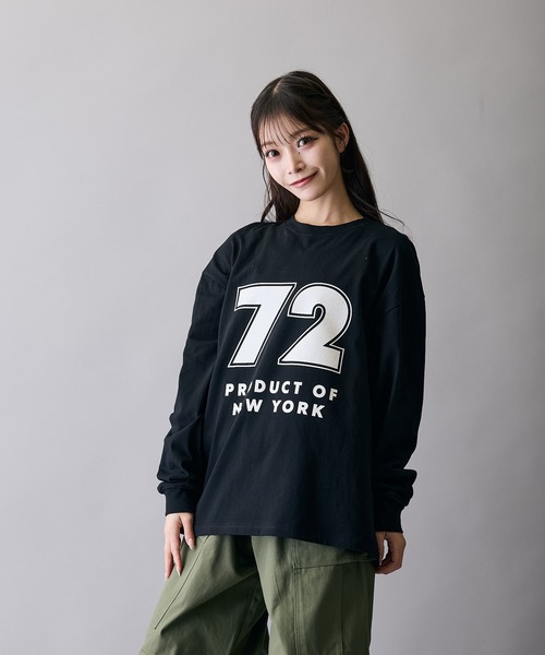 PONY(ポニー)の「【PONY】別注 プリント 別注 長袖Tシャツ(Tシャツ/カットソー・メンズ・ホワイト/ブラック/ホワイト系1/ホワイト系/ブラック系/ブラック系1・MEDIUM/SMALL/X-LARGE/LARGE)」の4枚目の写真