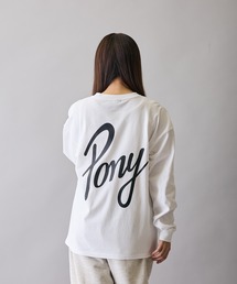 PONY（ポニー）の「【PONY】別注 プリント 別注 長袖Tシャツ（Tシャツ/カットソー）」