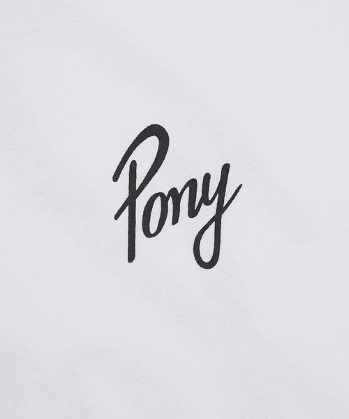 PONY(ポニー)の「【PONY】別注 プリント 別注 長袖Tシャツ(Tシャツ/カットソー・メンズ・ホワイト/ブラック/ホワイト系1/ホワイト系/ブラック系/ブラック系1・MEDIUM/SMALL/X-LARGE/LARGE)」の18枚目の写真
