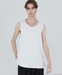 SOCCE（ソーシー）の「【接触冷感、抗菌防臭】レングスアソートサイドスリットタンクトップ（タンクトップ）」