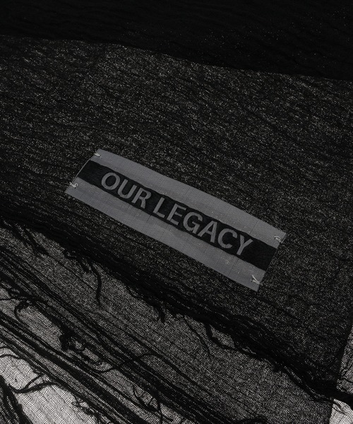 Our Legacy(アワーレガシー)の「OUR LEGACY COTTAGE SCARF(バンダナ/スカーフ・メンズ・ブラック・ONE SIZE)」の4枚目の写真
