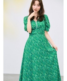 FRAY I.D | 【LIBERTY×FRAY I.D】パフスリーブワンピース(ワンピース)