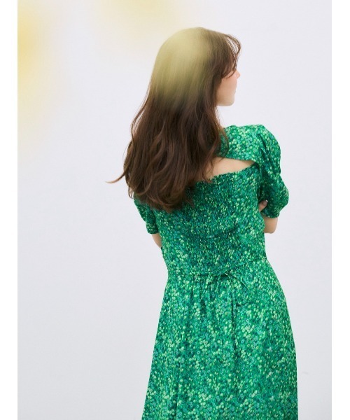 FRAY I.D（フレイアイディー）の「【LIBERTY×FRAY I.D】パフスリーブワンピース（ワンピース・レディース・ホワイト/ネイビー/グリーン・1/0）」の21枚目の写真