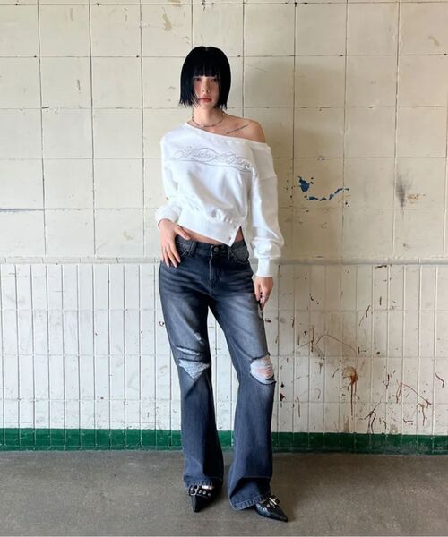 Midnight Move(ミッドナイトムーブ)の「slit mtm (black)(スウェット・レディース・その他・FREE)」の7枚目の写真