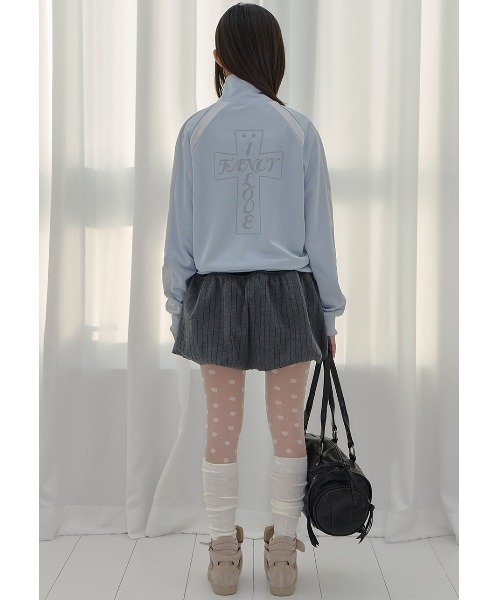 FANCY CLUB(ファンシークラブ)の「A'GEM/9 × .kom 『FANCY CLUB/ファンシークラブ』 FROSS GLOSSY TRACK TOP/フロス グロッシー トラックジャケット(その他アウター・レディース・アイボリー/カーキ/ライトブルー・FREE)」の6枚目の写真