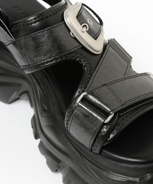 PAGEBOY（ページボーイ）の「≪S/M/Lの3サイズ展開≫ モードバックルスポサン（サンダル・レディース・ブラック系その他/ブラック/グレー系その他・SMALL/MEDIUM/LARGE）」の19枚目の写真