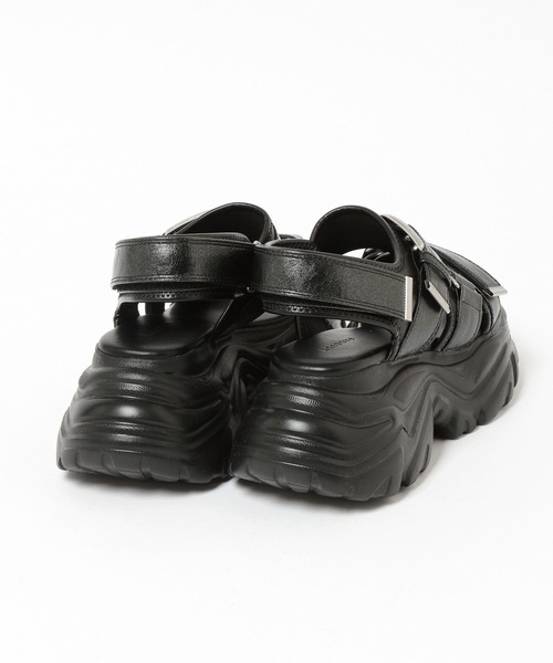 PAGEBOY（ページボーイ）の「≪S/M/Lの3サイズ展開≫ モードバックルスポサン（サンダル・レディース・ブラック系その他/ブラック/グレー系その他・SMALL/MEDIUM/LARGE）」の18枚目の写真