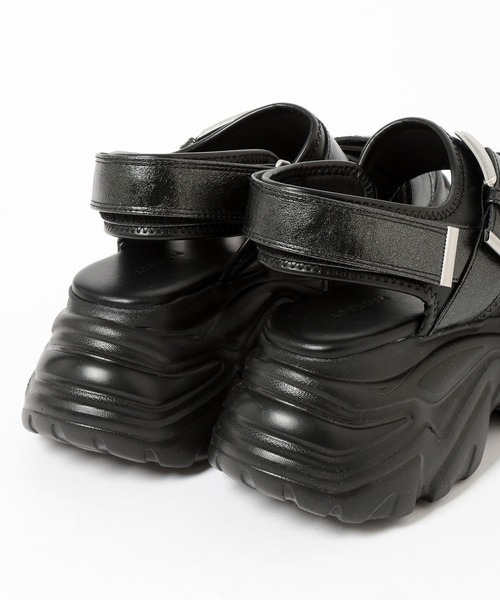 PAGEBOY（ページボーイ）の「≪S/M/Lの3サイズ展開≫ モードバックルスポサン（サンダル・レディース・ブラック系その他/ブラック/グレー系その他・SMALL/MEDIUM/LARGE）」の18枚目の写真